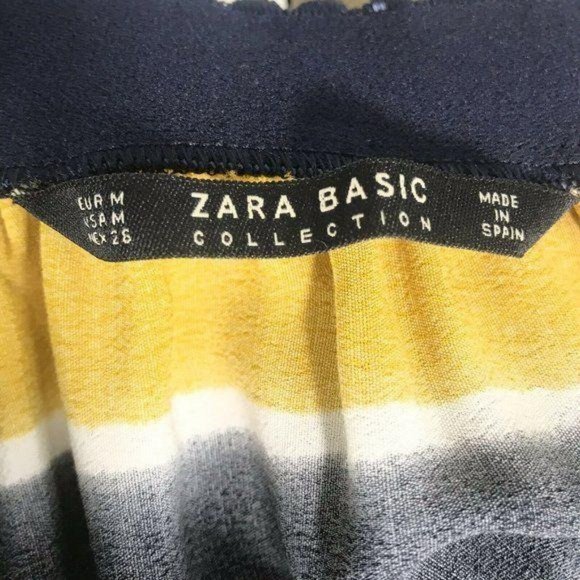 ZARA Striped Off The Shoulder Top - Picture 8 of 8